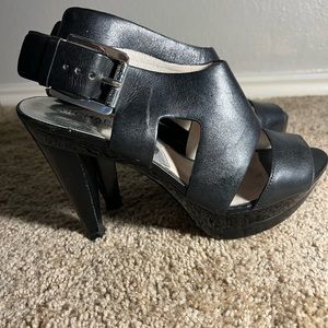Michael Kors Carla Leather Platform Sandal